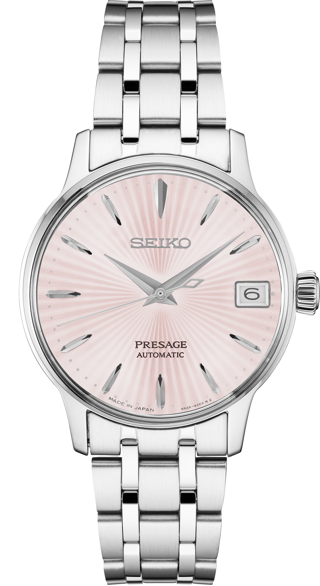 seiko presage srp839 cocktail time pink dial watch
