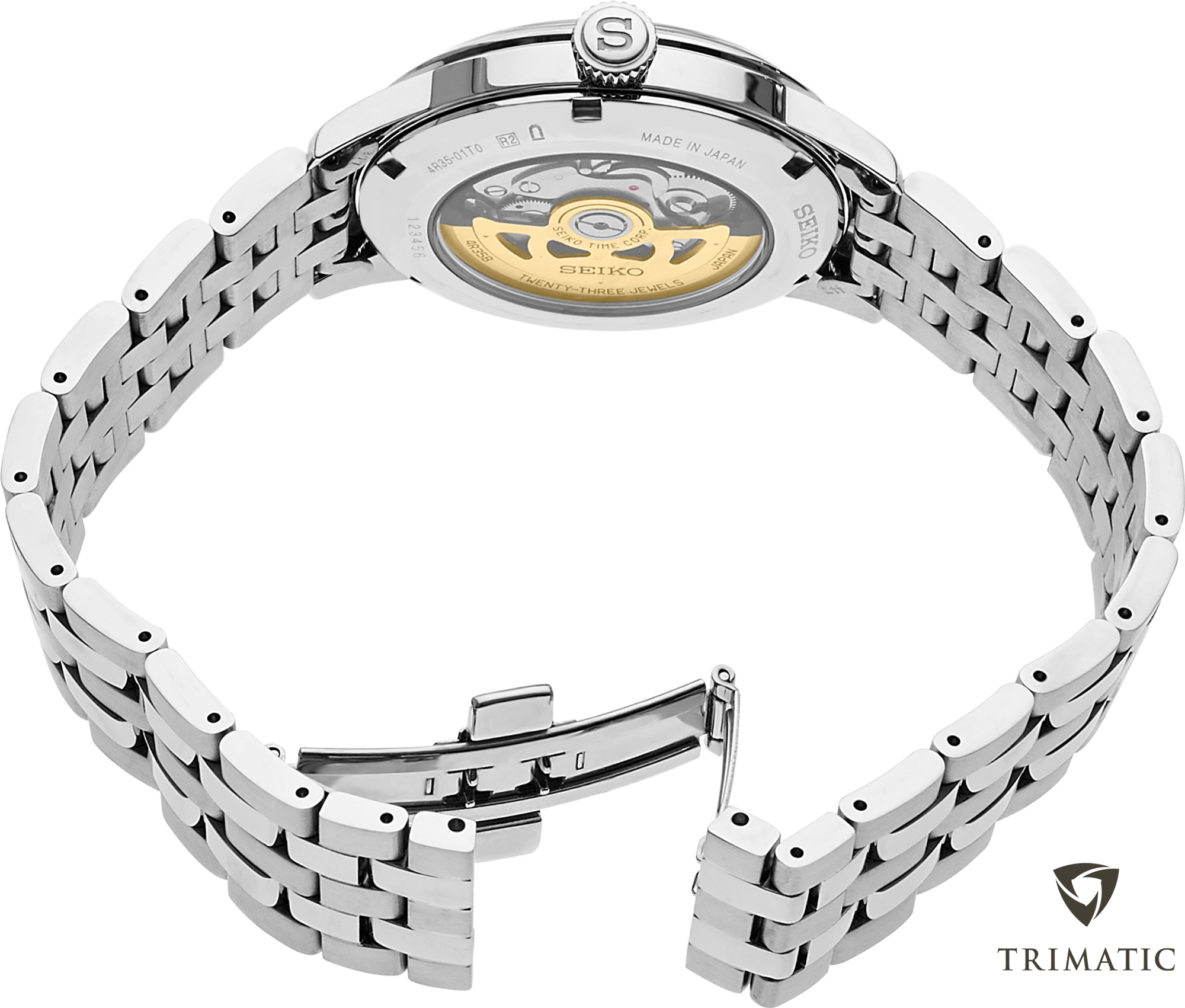 seiko presage srpb41 cocktail time srpb41 40 5mm dark blue dial watch