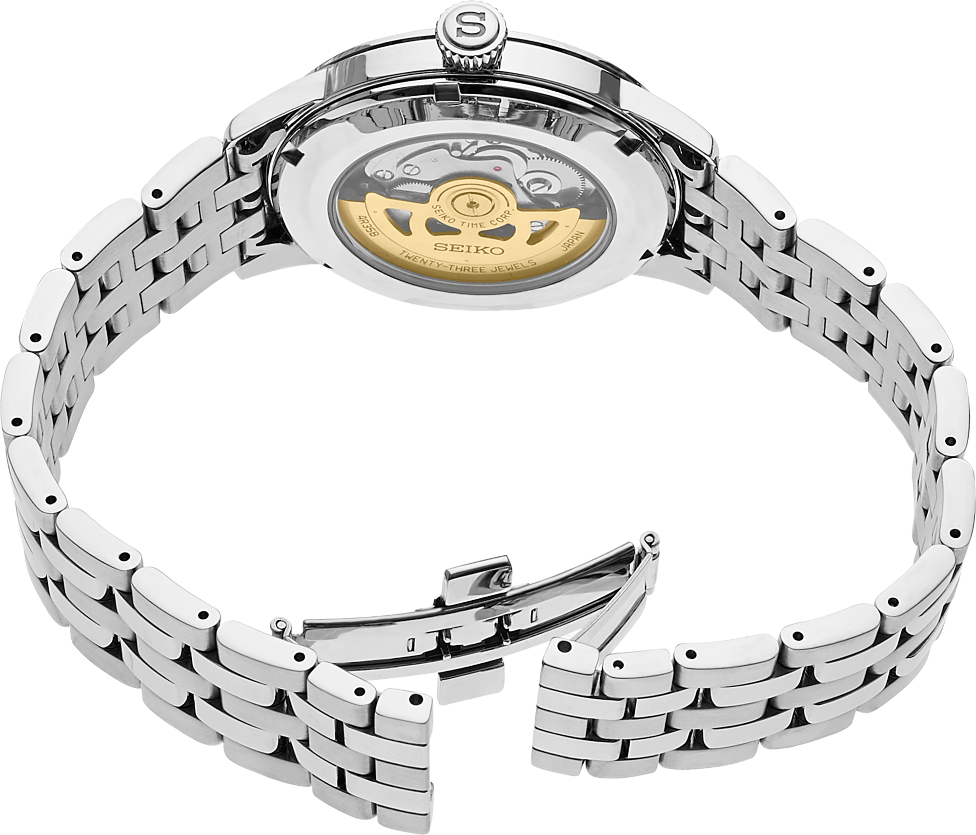 seiko presage srpb77 cocktail time white dial 40 5mm watch