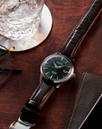 seiko presage srpd37 green dial leather strap 40 5mm watch