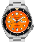 seiko 5 sports srpd59 orange dial watch
