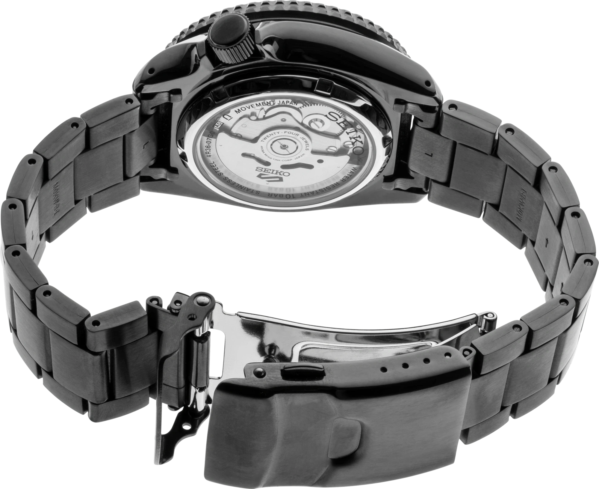 Seiko 5 Sports SRPD65 Black Dial Automatic Watch - Skeie's Jewelers