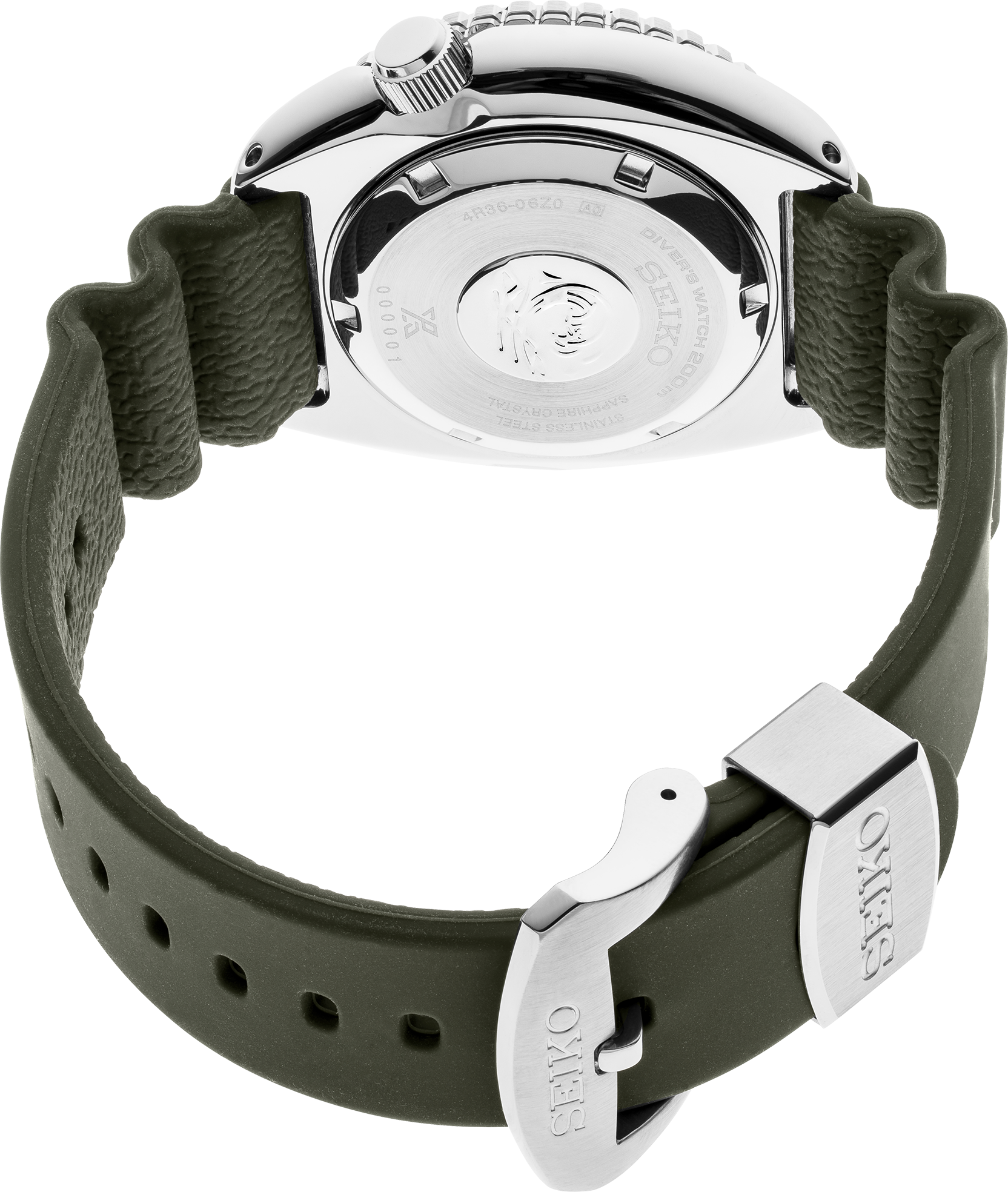 seiko prospex srpe05 green dial diver watch