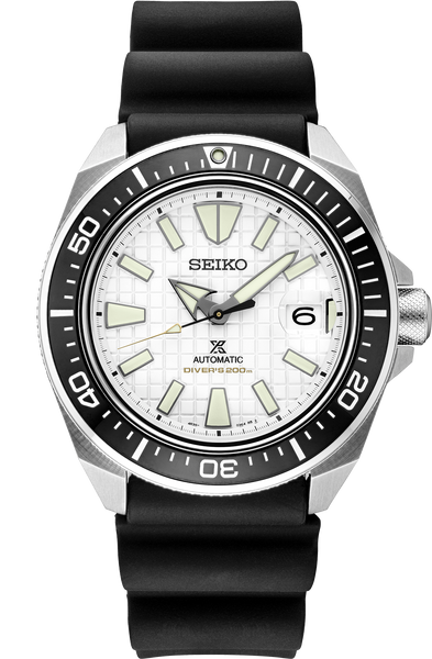 SEIKO PROSPEX　サムライ（海外モデル 日本製）RPF03　✨極美品✨ Seiko Prospex SRPE37 King Samurai White Dial Diver | Skeie's Jewelers