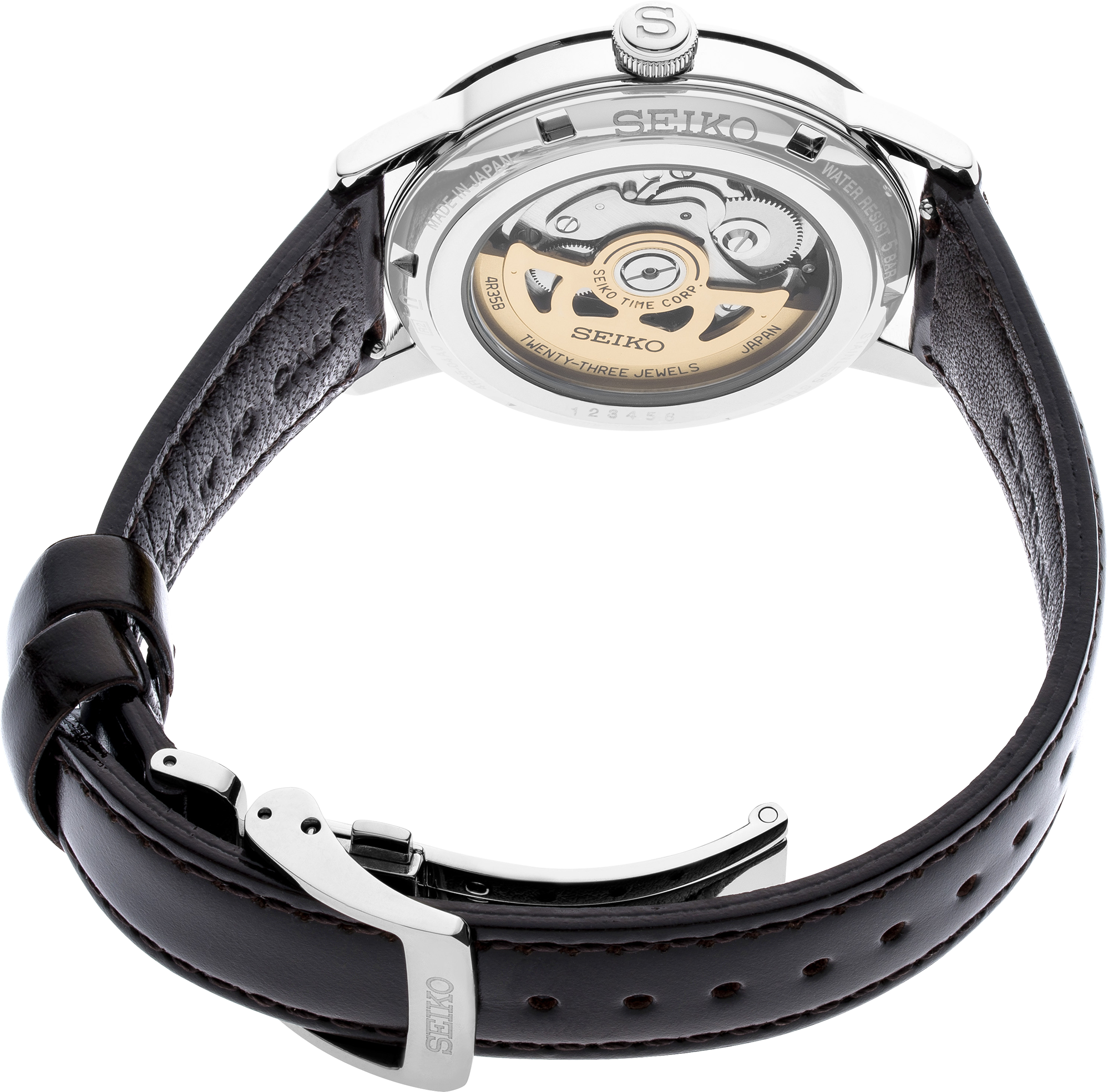 seiko presage srpe41 cocktail time red dial 38 5mm watch