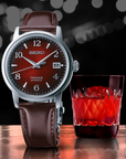 seiko presage srpe41 cocktail time red dial 38 5mm watch
