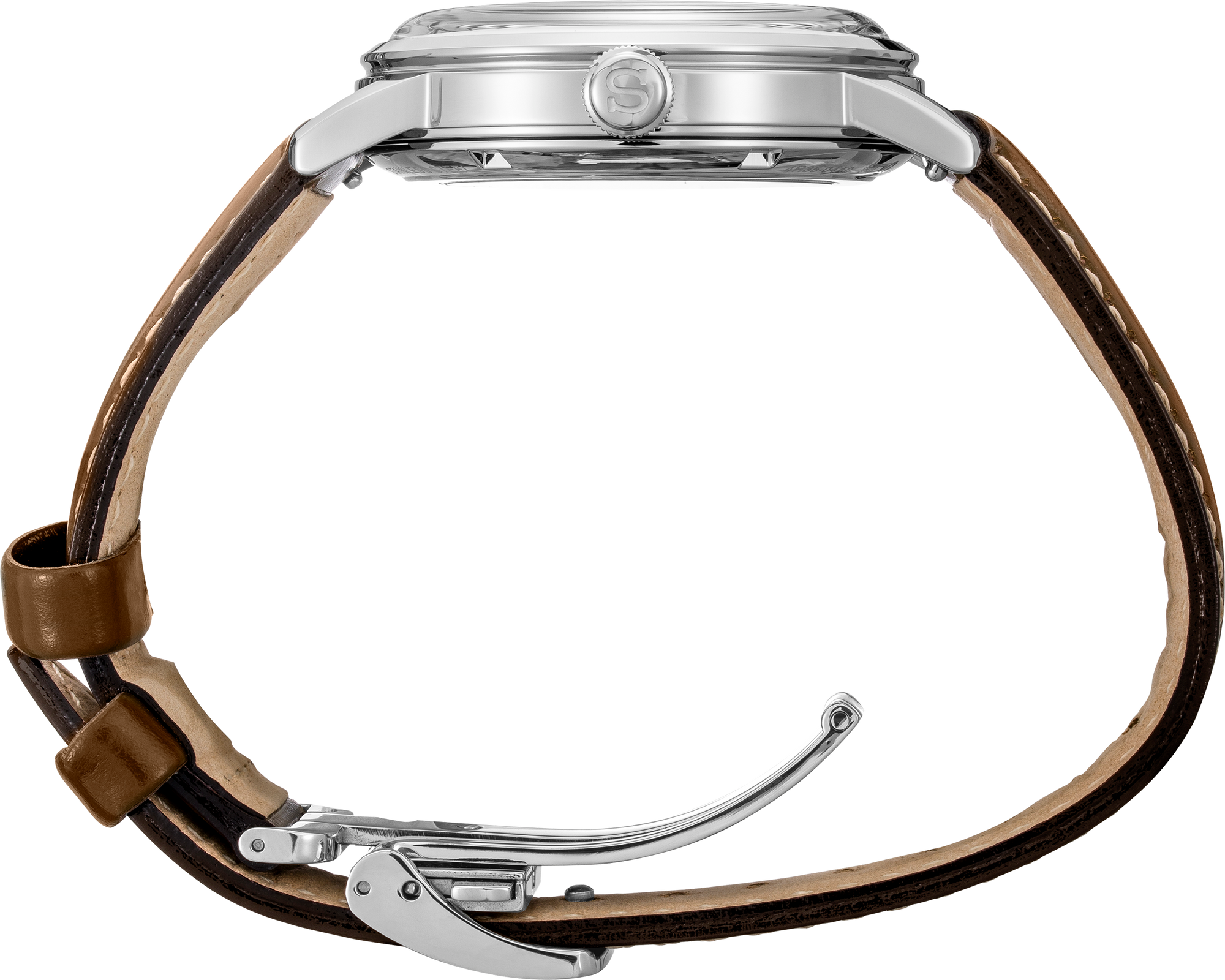 seiko presage srpe45 cocktail time green dial leather strap 38 5mm watch