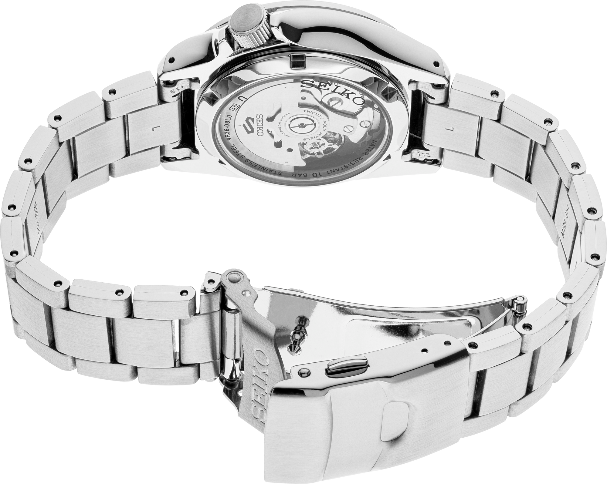 seiko 5 sports srpe51 gray dial automatic watch