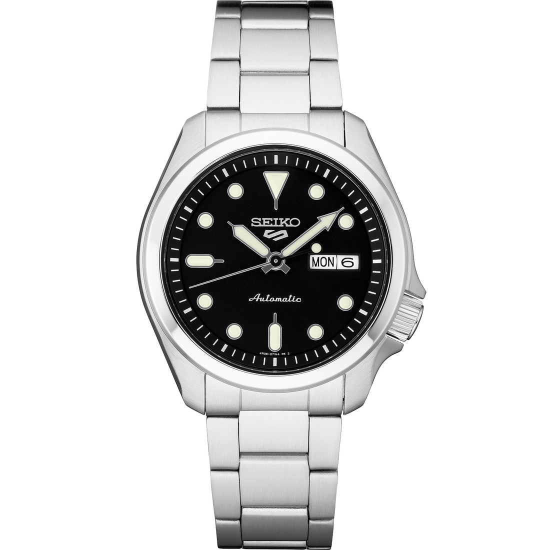 Seiko SRPE55 Black Dial Automatic Watch