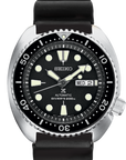 Seiko Prospex SRPE93 Black Dial Rubber Strap Turtle Diver Watch