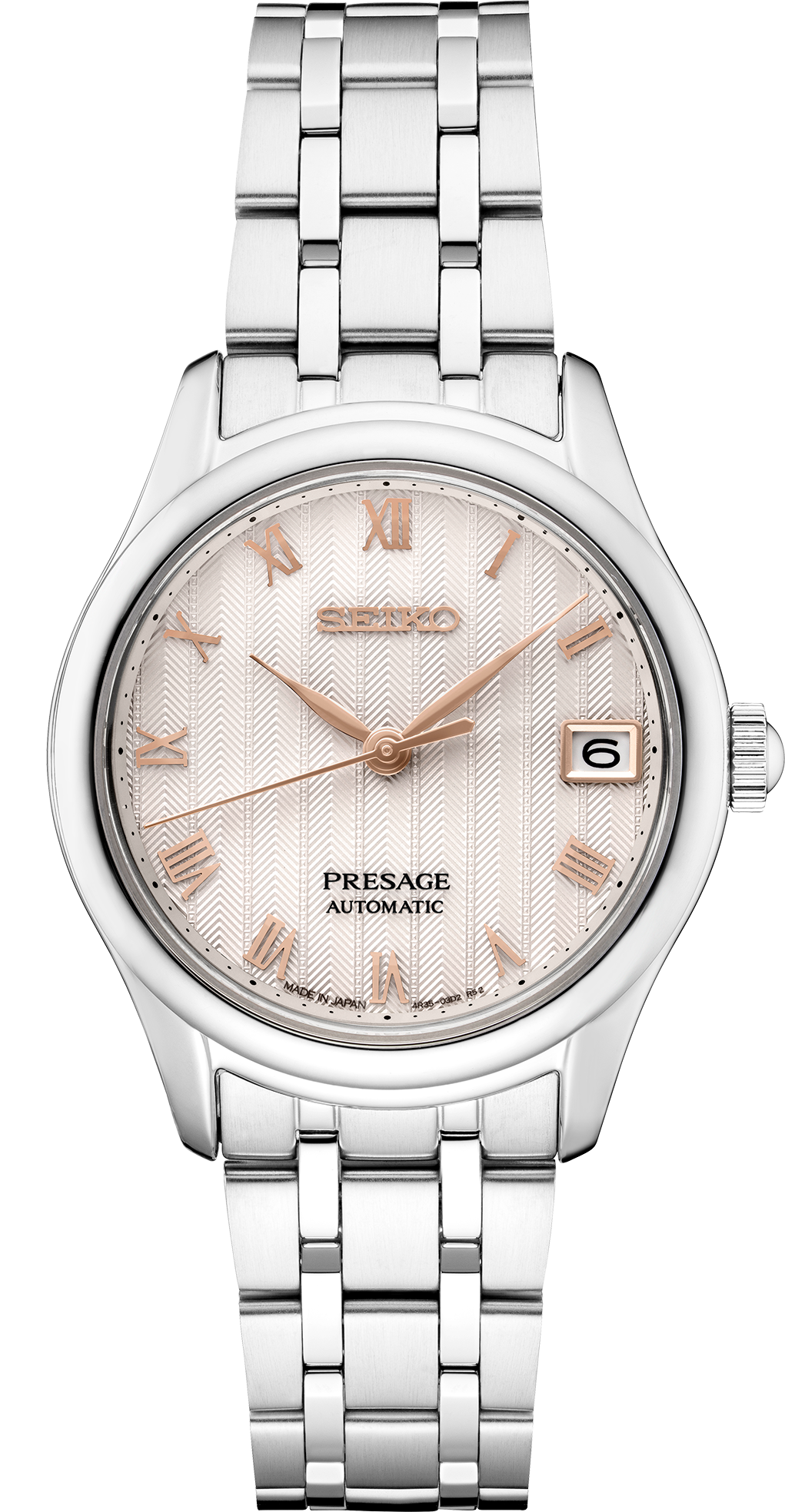 Seiko Presage SRPF47 Cocktail Time Pink Dial 33.8mm Watch
