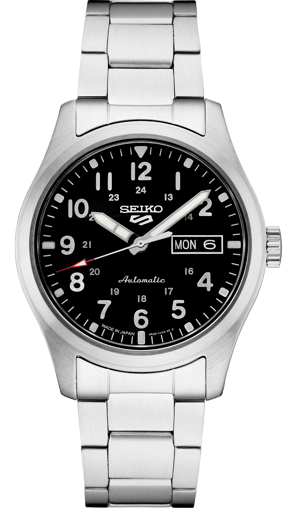 seiko 5 sports srpg27 black dial watch