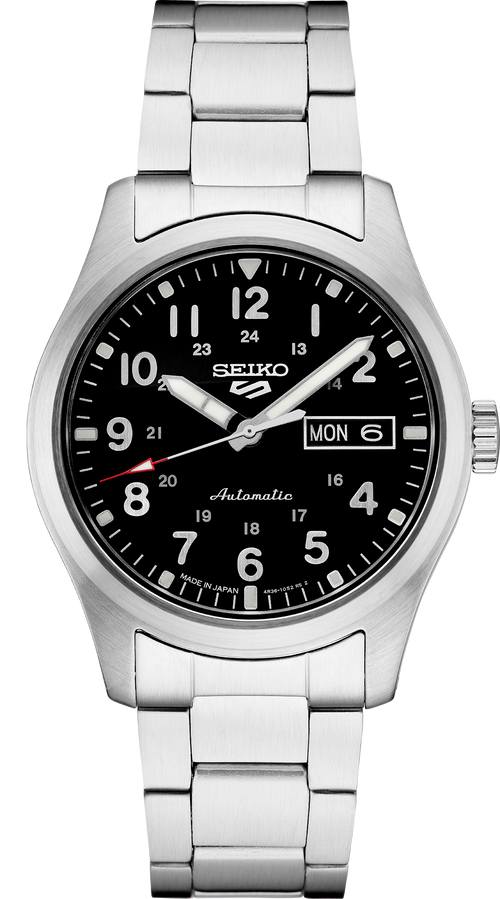 seiko 5 sports srpg27 black dial watch