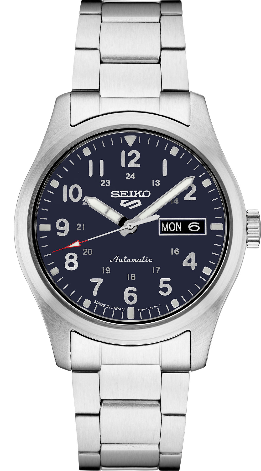 seiko 5 sports srpg29 blue dial automatic watch