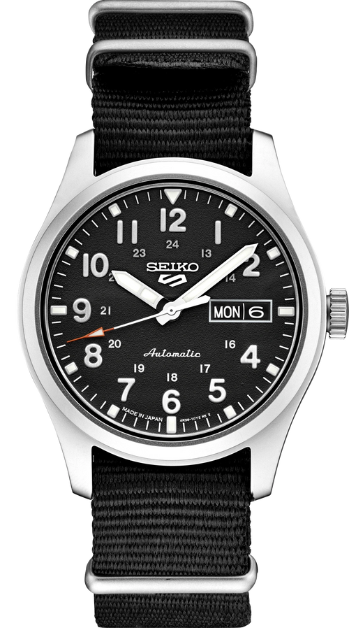 Seiko 5 Sports SRPG37 Field Watch Black Dial Automatic - Skeie's Jewelers