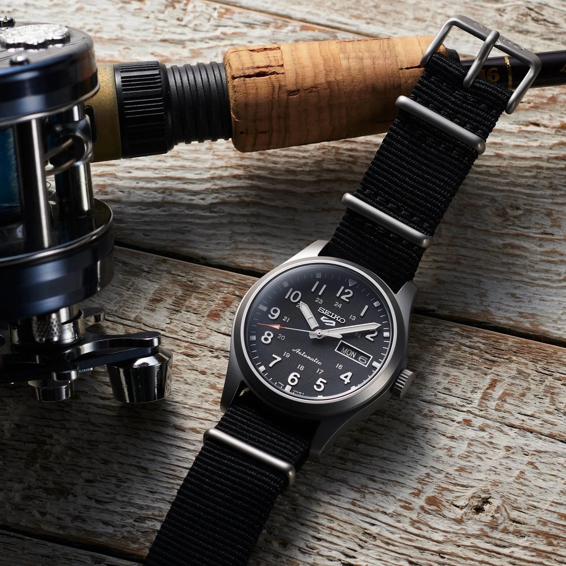 Seiko 5 Sports SRPG37 Field Watch Black Dial Automatic - Skeie's Jewelers