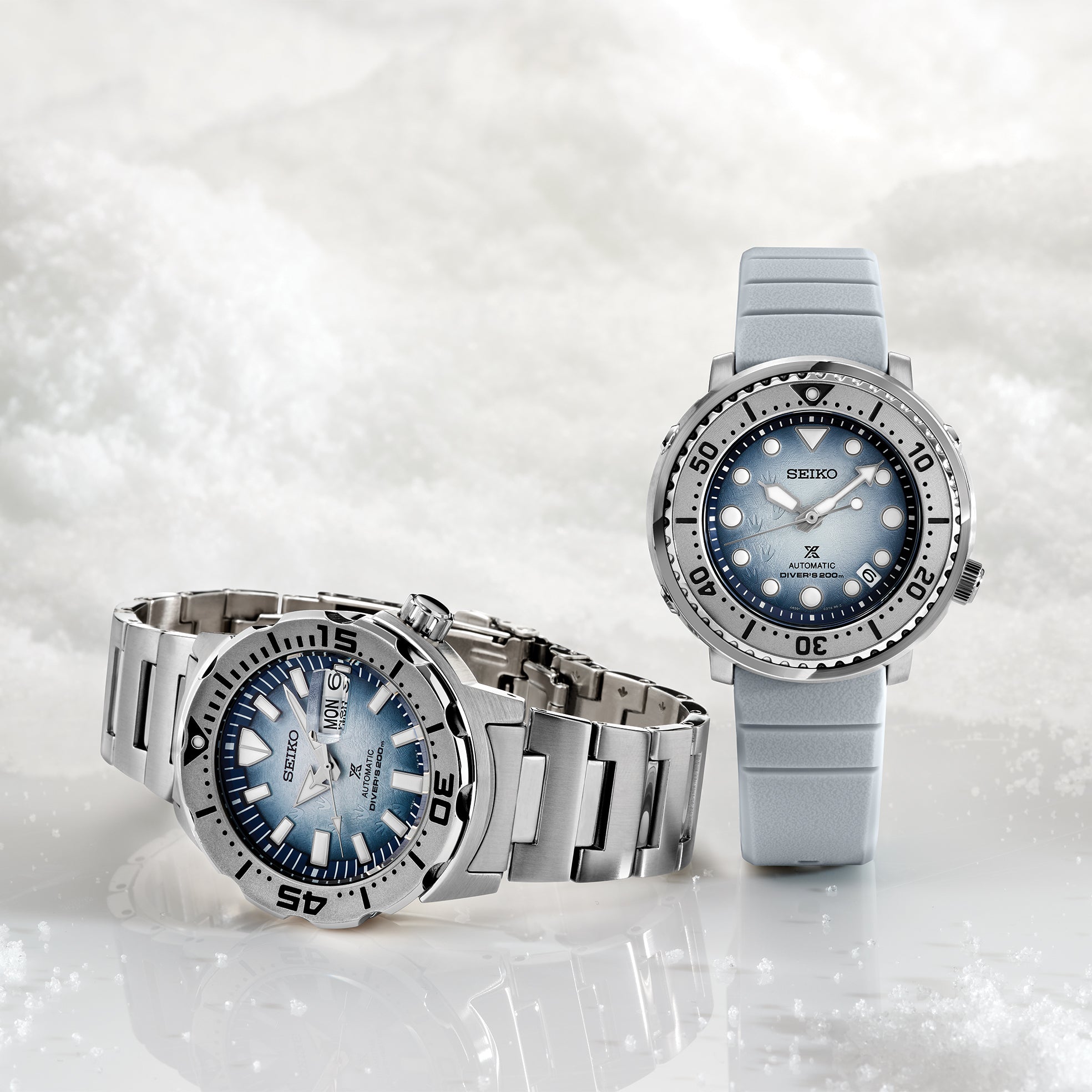 seiko prospex srpg57 special edition samurai light blue dial diver watch