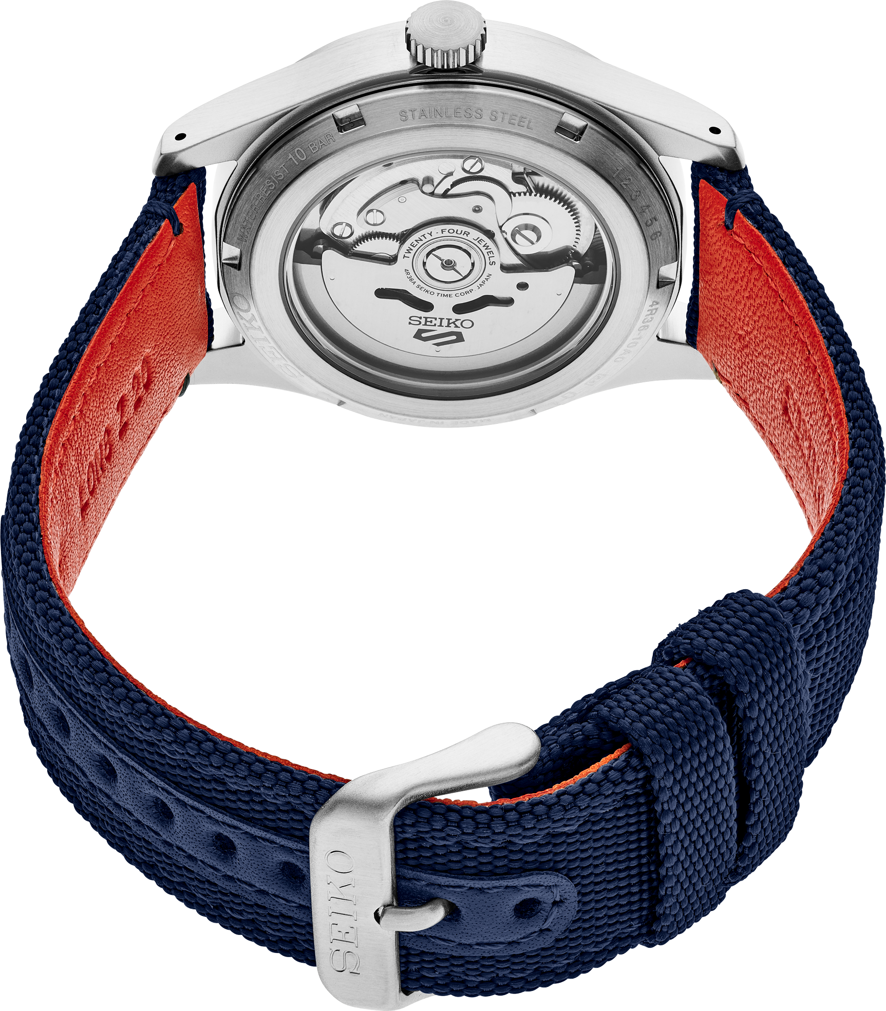 seiko 5 sports srph31 blue dial automatic watch