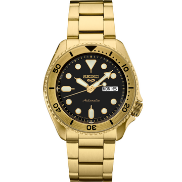 Seiko 5 Sports SRPK18 Gold-Tone Automatic Watch
