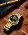 seiko 5 sports srpk18 gold tone automatic watch