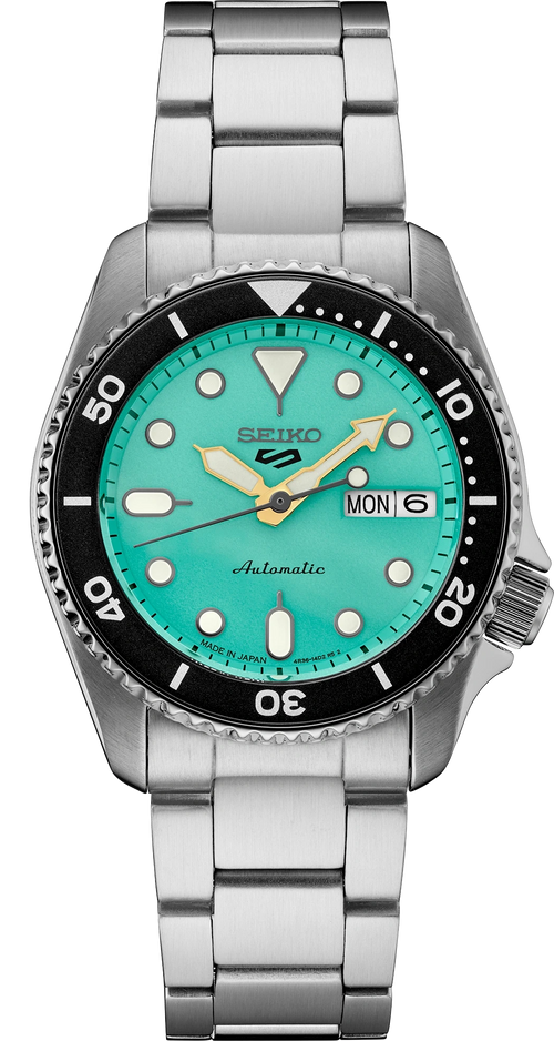 Seiko 5 Sports SRPK33 SKX 38mm Green Dial Automatic - Skeie's Jewelers