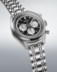seiko srq053 black dial mechanical speedtimer