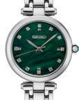 seiko srz535 green diamond dial quartz watch