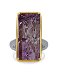 Mirror Cut Amethyst Gem Drop Ring - Skeie's Jewelers