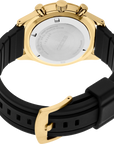 Seiko Essentials SSB446 Gold Chronograph Sapphire Black Dial Watch - Skeie's Jewelers