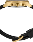 Seiko Essentials SSB446 Gold Chronograph Sapphire Black Dial Watch - Skeie's Jewelers