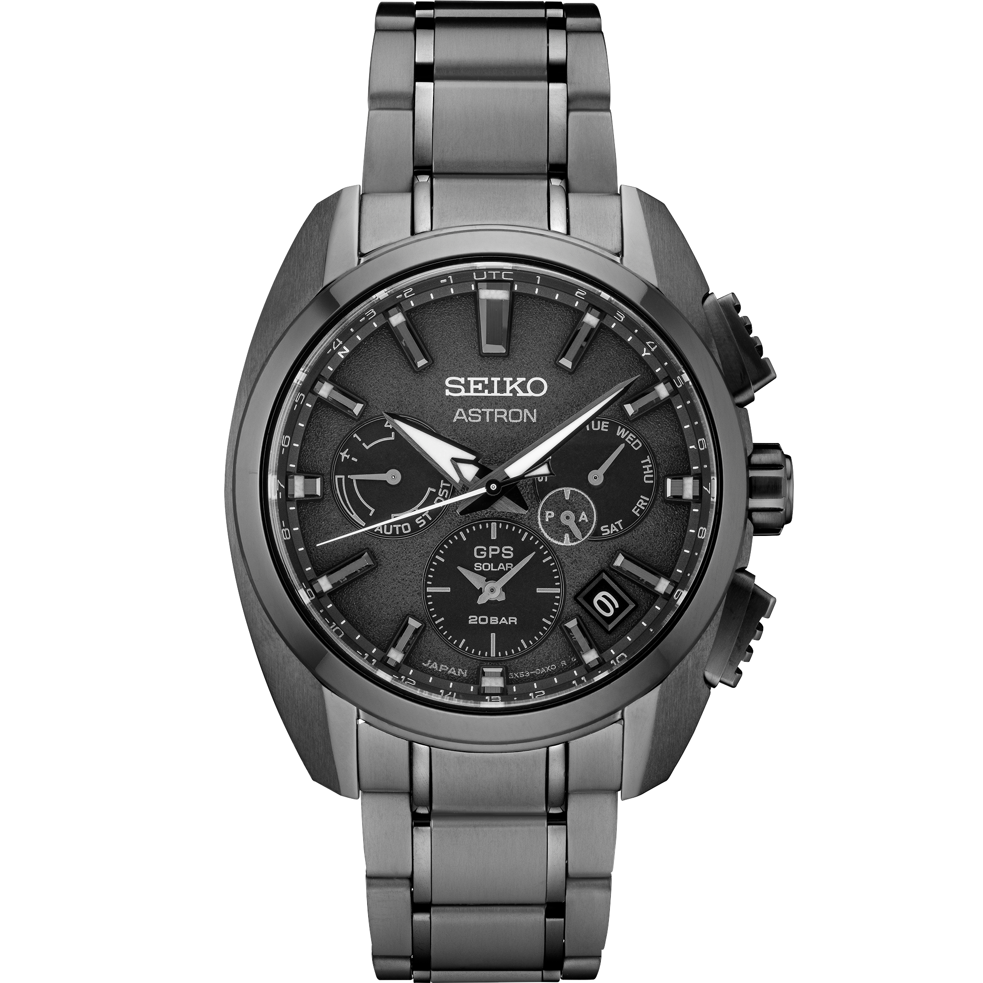 Seiko Astron SSH069 GPS Solar All Black Titanium Watch - Skeie's Jewelers