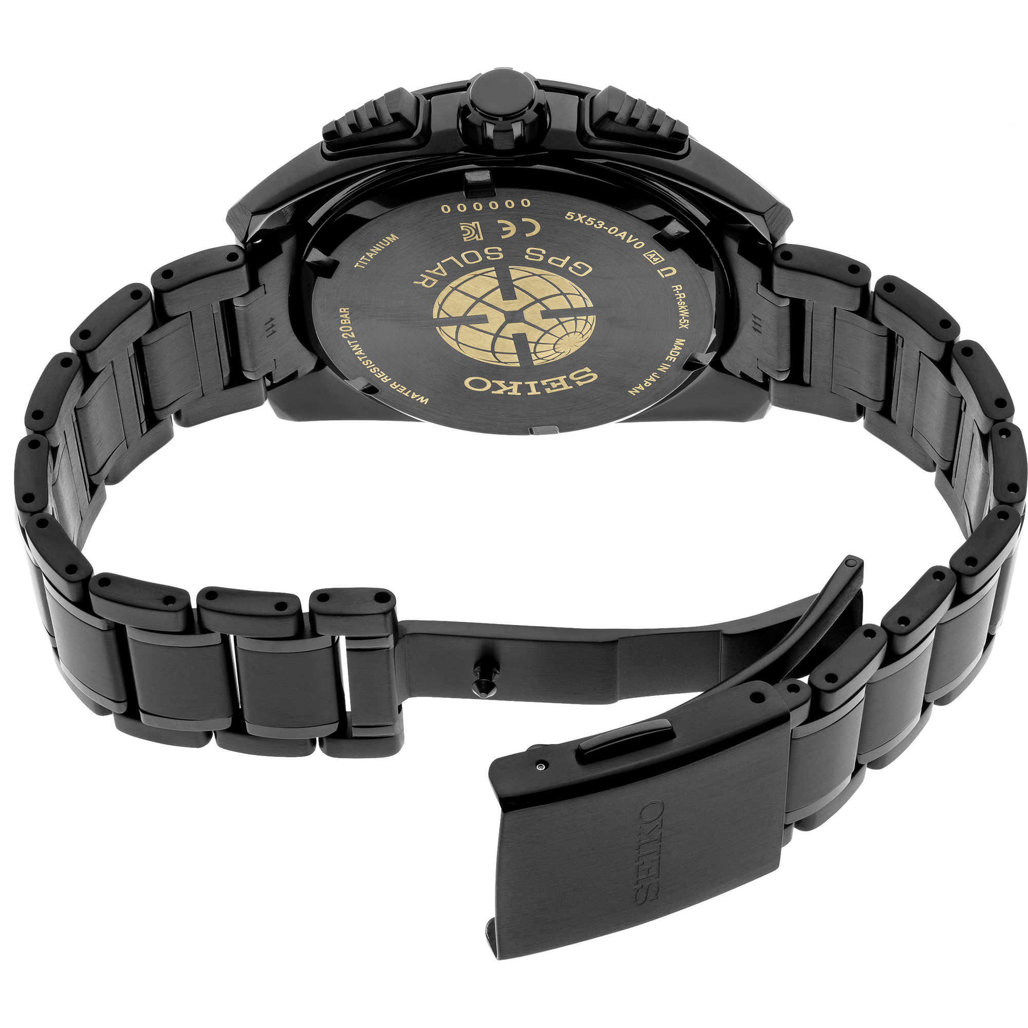 Seiko Astron SSH069 GPS Solar All Black Titanium Watch - Skeie's Jewelers