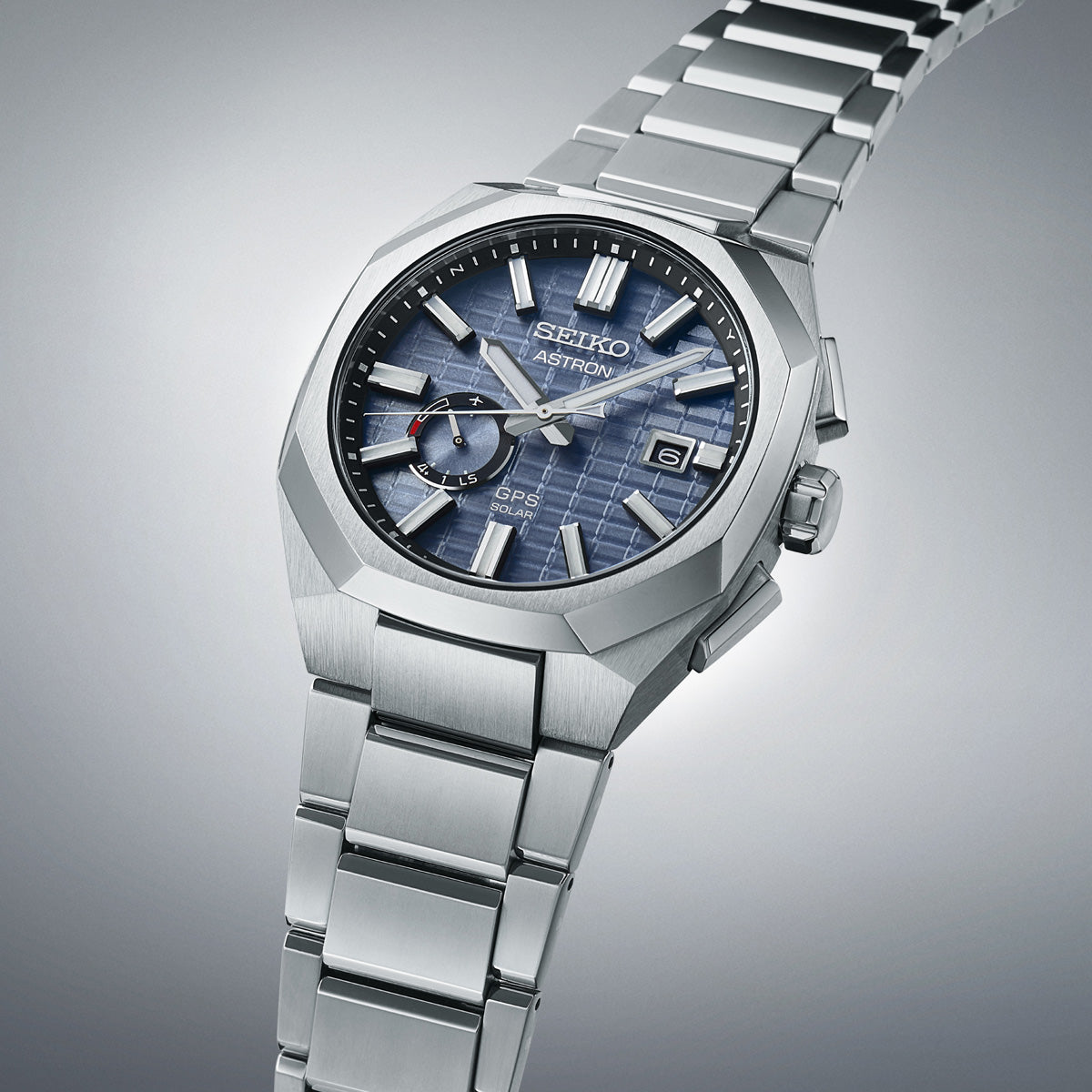 seiko ssj013 blue dial gps astron solar automatic watch