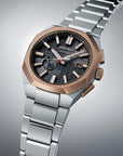 seiko ssj014 gray dial rose gold gps astron solar watch
