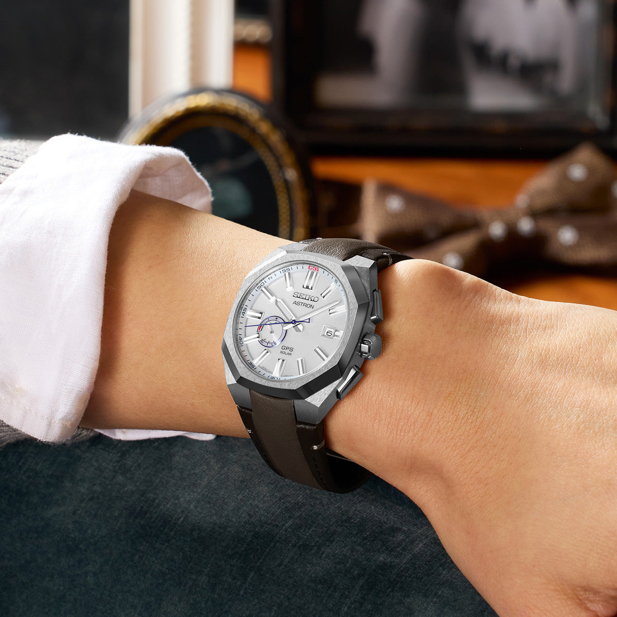 seiko ssj019 white dial 2023 astron gps watch