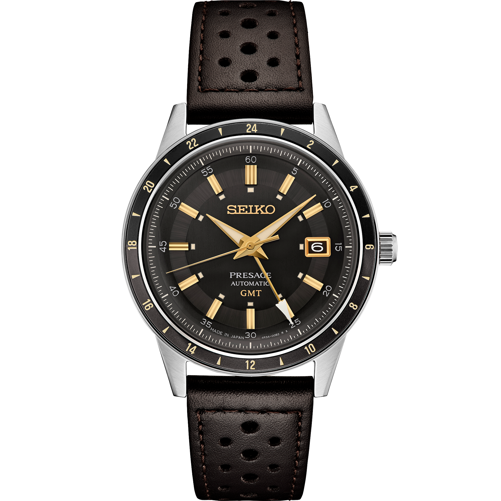 Seiko SSK013 Brown-Dial Presage GMT - Skeie's Jewelers