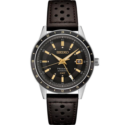 Seiko SSK013 Brown-Dial Presage GMT - Skeie's Jewelers