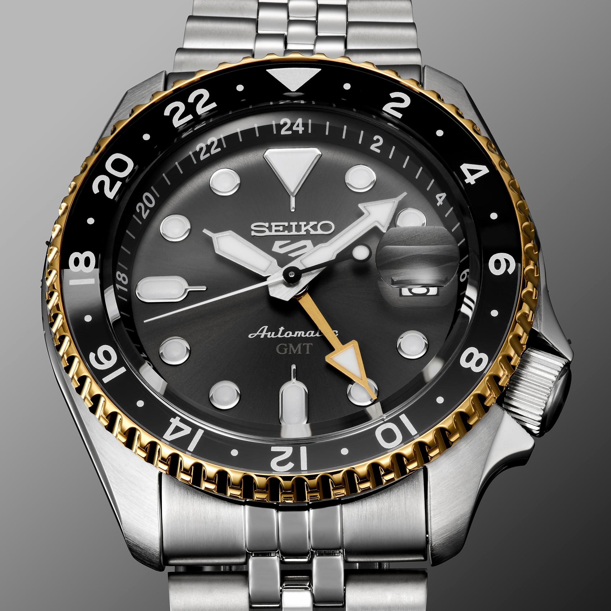 seiko ssk021 black dial gmt