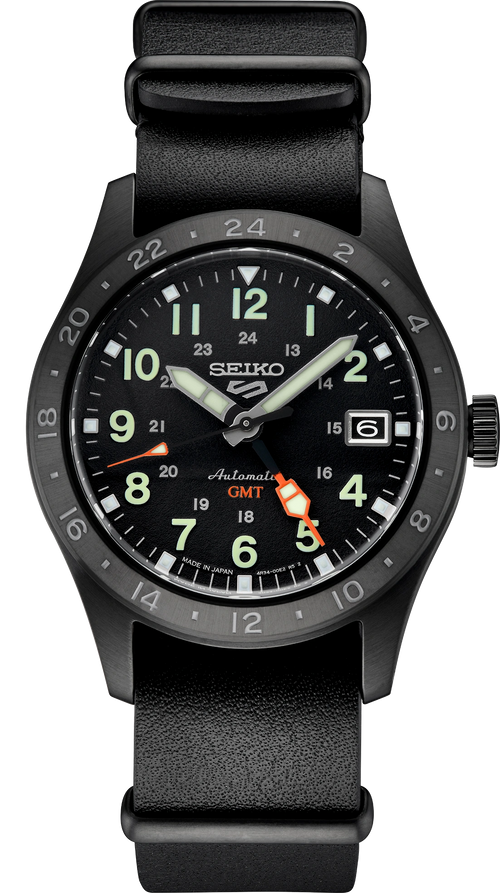 Seiko 5 Sports SSK025 Field GMT Automatic Black Dial - Skeie's Jewelers
