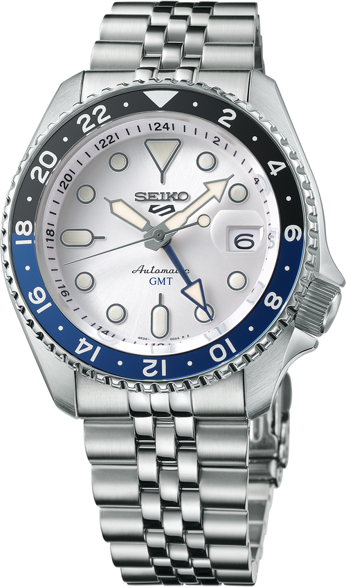 seiko ssk033 blue bezel white dial gmt