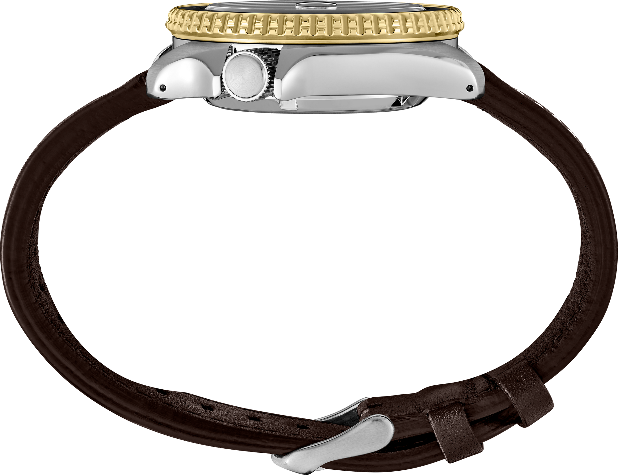 seiko ssk036 leather strap black dial gmt watch