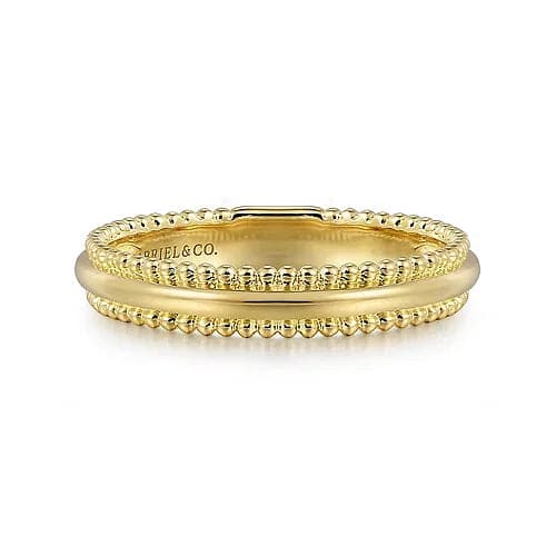 Gabriel & Co. 14K Yellow Gold Bujukan Stackable Ring - Skeie's Jewelers