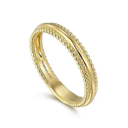 Gabriel & Co. 14K Yellow Gold Bujukan Stackable Ring - Skeie's Jewelers