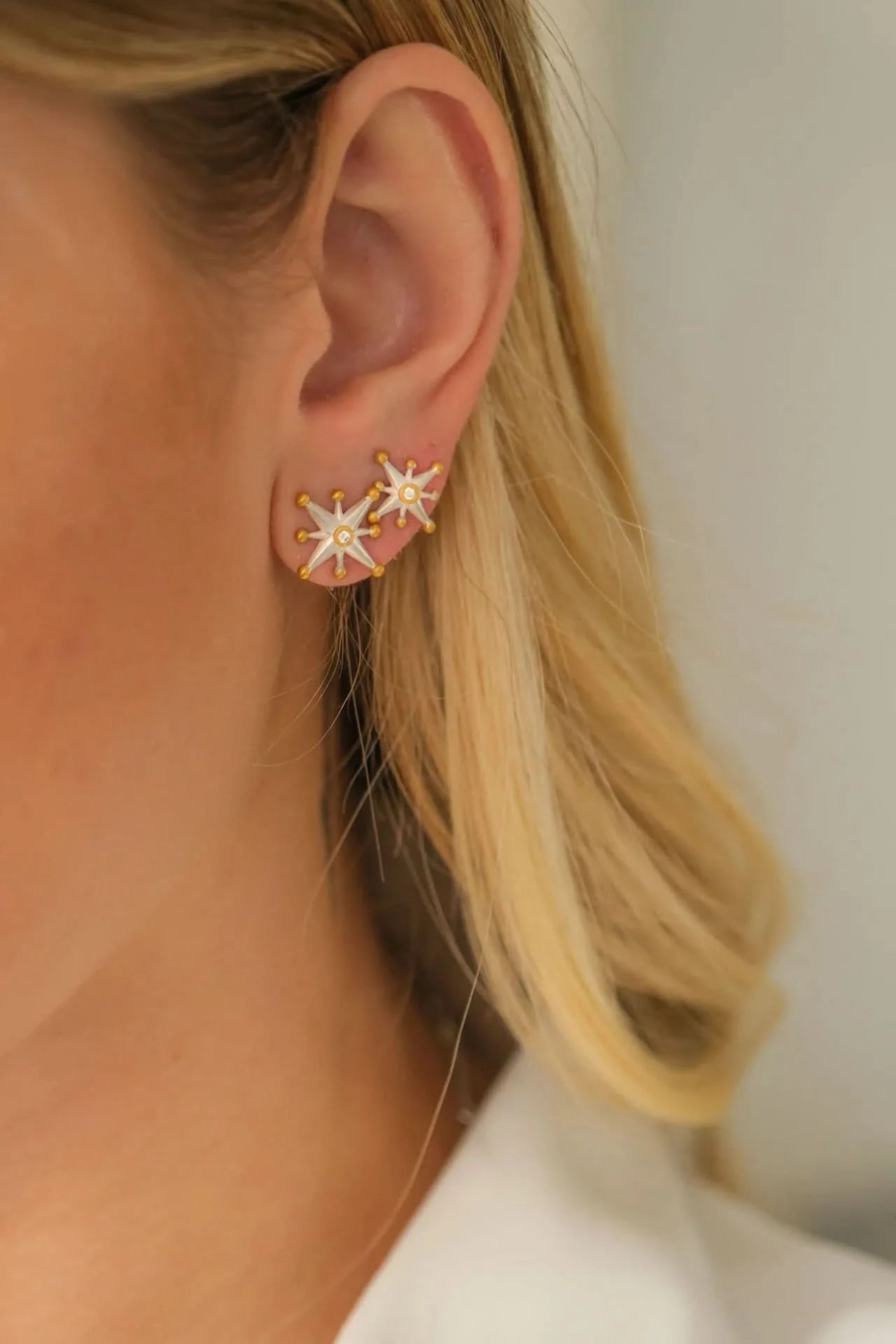 Lika Behar Starburst Diamond Studs - Skeie's Jewelers