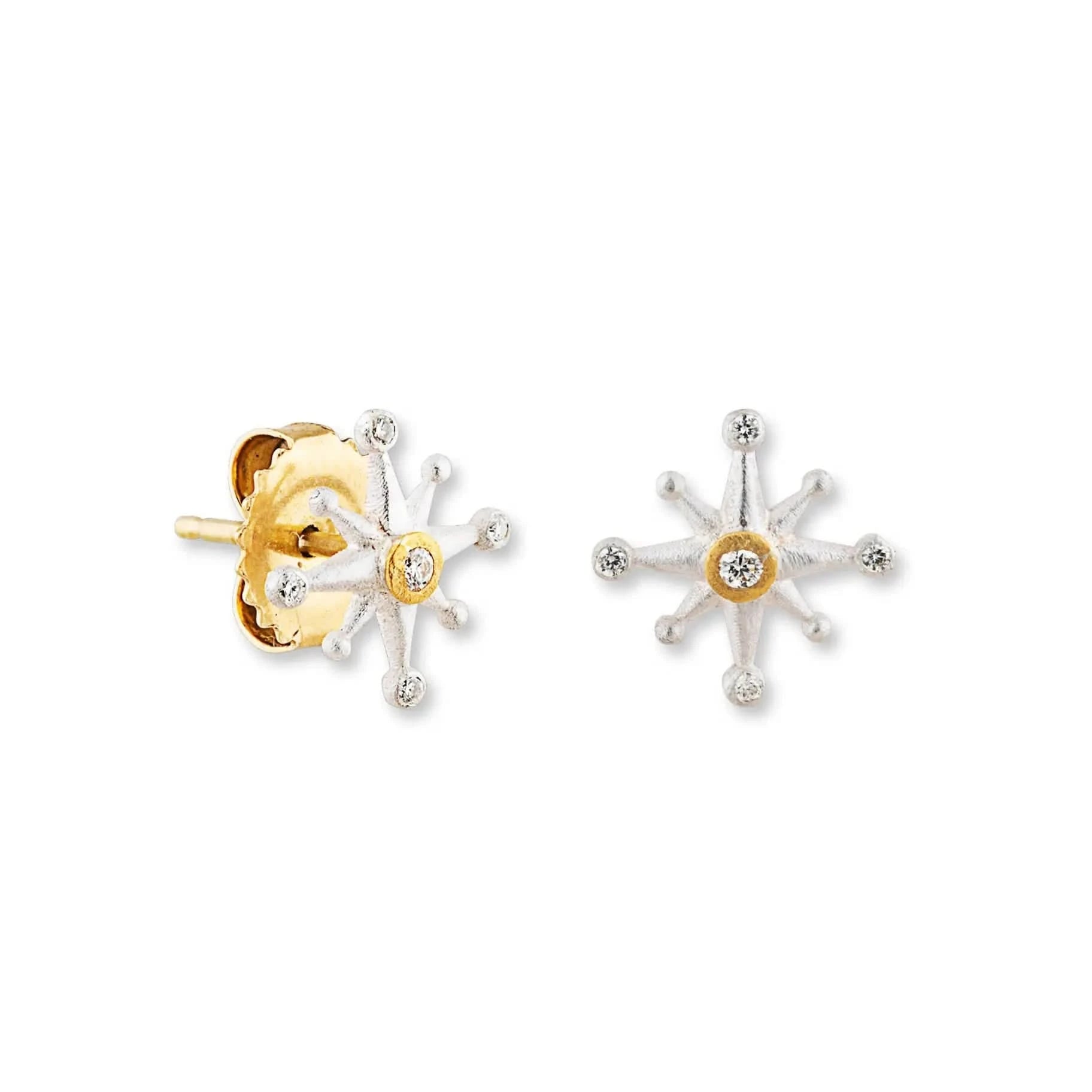 Lika Behar Starburst Diamond Studs - Skeie's Jewelers
