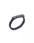 Oxidized Sterling Silver Diamond Pave Stockton Ring - Skeie's Jewelers