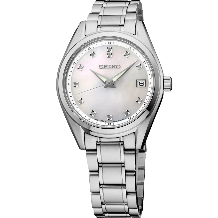 Seiko SUR579 Mother-of-Pearl and Diamond Watch