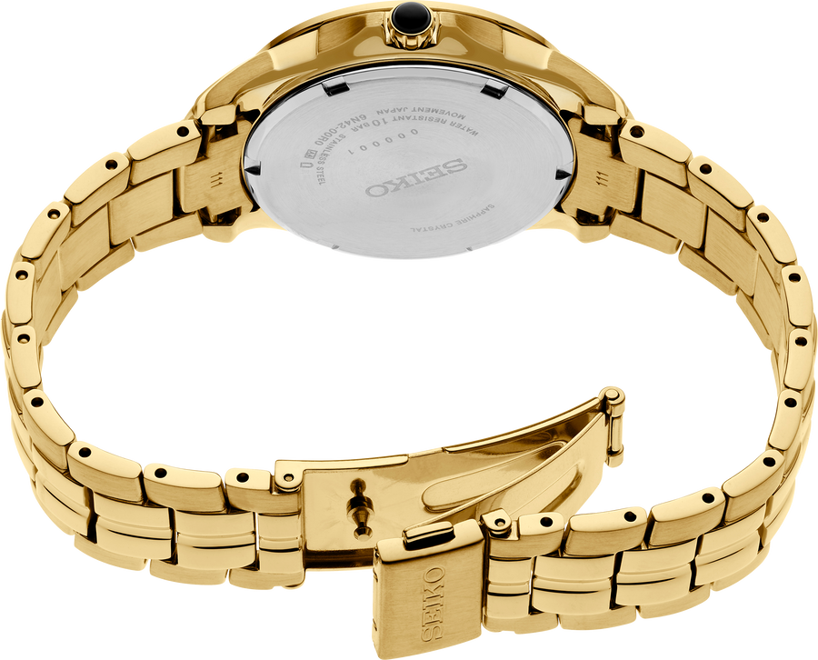 Seiko SUR592 Gold-Tone Diamond Watch