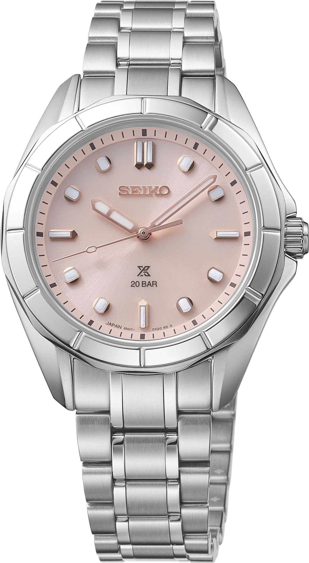 Seiko Prospex SUR597 Pink Dial Sports Watch 200M