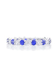 JB Star Diamond & Sapphire Eternity Band - Skeie's Jewelers